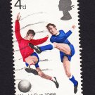 GB QE II Stamp 1966 World Cup 4d MFU SG693 Mauritron 78064