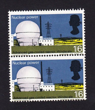 GB QE II Stamp 1966 Technology 1/6d Blk 2 MM UM SG704 Mauritron 78079
