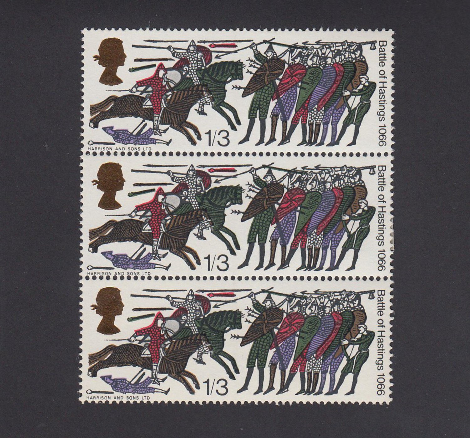 GB QE II Stamp 1966 Hastings 1/3d Blk 3 MM UM SG712 Mauritron 78085