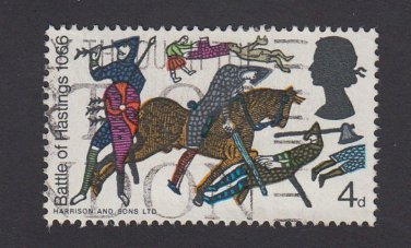 GB QE II Stamp 1966 Hastings 4d MFU SG707 Mauritron 78088