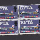 GB QE II Stamp 1967 EFTA 1/6d Blk 4 UM MM PHOS SG716P Mauritron 78101