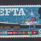 GB QE II Stamp 1967 EFTA 9d MFU SG715 Mauritron 78103