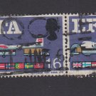 GB QE II Stamp 1967 EFTA 1/6d Blk 2 MFU SG716 Mauritron 78106