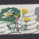 GB QE II Stamp 1967 Flowers 4d MFU PHOS SG717P Mauritron 78118