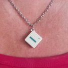 Necklace Scrabble Tile Letter I. 18 inch chain with clasp.   Mauritron #250453.
