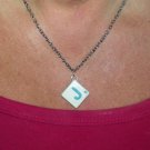 Necklace Scrabble Tile Letter J 18 inch chain with clasp.   Mauritron #250454.