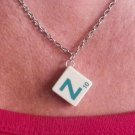 Necklace Scrabble Tile Letter Z 18 inch chain with clasp.   Mauritron #250470.
