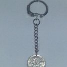 Keyring Lucky 6d Sixpence Coin 1967.   Mauritron #250486.