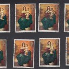 GB QEII Stamp. 1967 Christmas 4d. Set 8 UFU SG757 Mauritron #78128