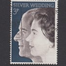 GB QEII Stamp. 1971 Silver Wedding 3p VFU SG916 Mauritron #78163
