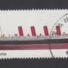 GB QEII Stamp. 1969 Ships 1/- RMS Mauretania MFU SG783 Mauritron #78197