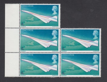 GB QEII Stamp. 1969 Concorde 4d BLK 5 UM SG784 Mauritron #78198