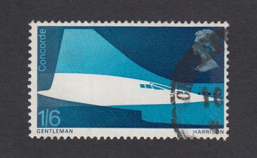 GB QEII Stamp. 1969 Concorde 1s 6d MFU SG786 Mauritron #78201