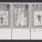 GB QEII Stamp. 1969 Prince Charles 5d Edge BLK 3 UM SG802 to 804 Mauritron #78228