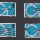 GB QEII Stamp. 1969 Post Office 5d MFU Set of 4 SG808 Mauritron #78288