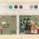 GB QEII Stamp. 1970 Anniversaries 1/6d Pair MFU SG822 Mauritron #78310