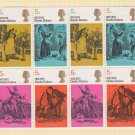 GB QEII Stamp. 1970 Literary. 5d BLK 12 UM SG824 to 827 Mauritron #78312