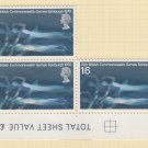 GB QEII Stamp. 1970 Games 1/6d BLK 5 UM SG833 Mauritron #78322