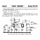 Pilot RC126 New Encore Schematics Circuits Service Sheets  for download.