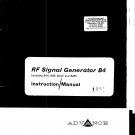 Advance B4A Signal Generator Service Manual PDF download.