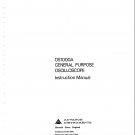 Advance OS1000A Oscilloscope Service Manual PDF download.