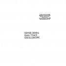 Advance OS1100 Oscilloscope Operating Guide PDF download.