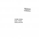 Advance OS300 Oscilloscope Service Manual PDF download.