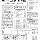 Mullard Mb3b Wireless Service Sheets PDF download.