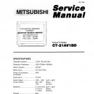 Mitsubishi CT21AV1BD Television Service Manual PDF download.