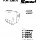 Mitsubishi CT21M3TX Television Service Manual PDF download.