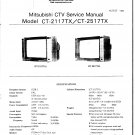 Mitsubishi CT2517TX Television Service Manual PDF download.