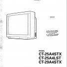 Mitsubishi CT25A4LST Television Service Manual PDF download.