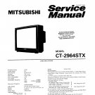 Mitsubishi CT2964STX Television Service Manual PDF download.