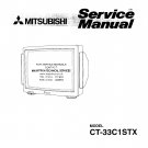 Mitsubishi CT33C1STX Television Service Manual PDF download.