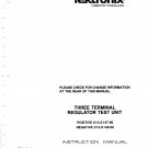 Tektronix 3 Terminal Reg Test Unit Operating Guide PDF download.