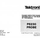 Tektronix P6230 Probe Operating Guide PDF download.
