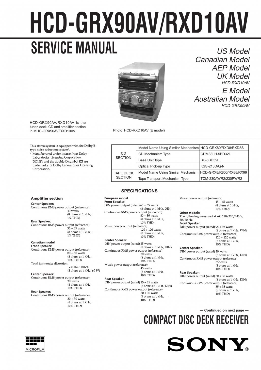 Sony hcd. Sony HCD-rxd10av. Sony MHC-rxd10av. Sony rxd10av Mini. Sony HCD-rxd10av инструкция.