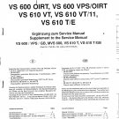 Grundig VS600 OIRT Video Recorder Service Manual PDF download.
