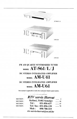 Akai ATS61 Audio Equipment Service Manual PDF download.