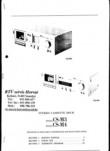 Akai CSM4 Audio Equipment Service Manual PDF download.