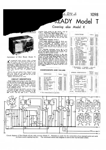 Ever Ready K. Vintage Wireless Service Sheets PDF download.