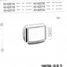 Sony KVX2571K Television Service Manual PDF download.
