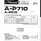 Pioneer AP710  AMPLIFIER Service Manual PDF download.