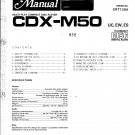 Pioneer CDXM50  CD PLAYER Service Manual PDF download.