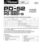 Pioneer PD52  CD PLAYER Service Manual PDF download.