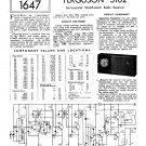 Ferguson 3102 Vintage Audio Service Schematics PDF download.