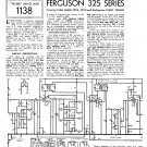 Ferguson 325 Vintage Audio Service Schematics PDF download.