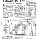 Ferguson 350 Vintage Audio Service Schematics PDF download.