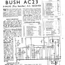 Bush AC23 Vintage Wireless Service Schematics PDF download.
