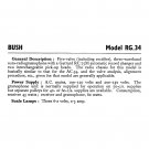 Bush RG34 Vintage Wireless Service Schematics PDF download.